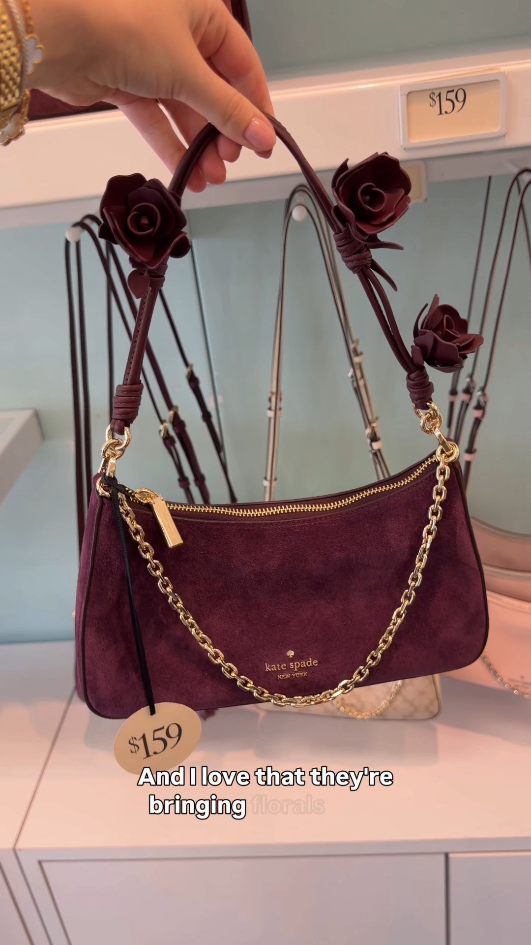 I was wrong! In my last Kate Spade shopping video, I thought I showed you all of the newest fall arrivals at the Kate spade outlet, but it is officially out now and these are the bags you don’t want to miss!

I loved all of the pink and purple they introduced like the Margot and 454 and all of the floral prints and 3d art on their bags! The green suede was also stunning!
 Florals and color for fall?! So fun 😍

They had the Riley bags still which is insanely popular for good reason! It looks so much more expensive than it is. I loved the little green Gemini bag and the floral print Gemini. They had all kinds of totes too!

Which is your favorite bag?!