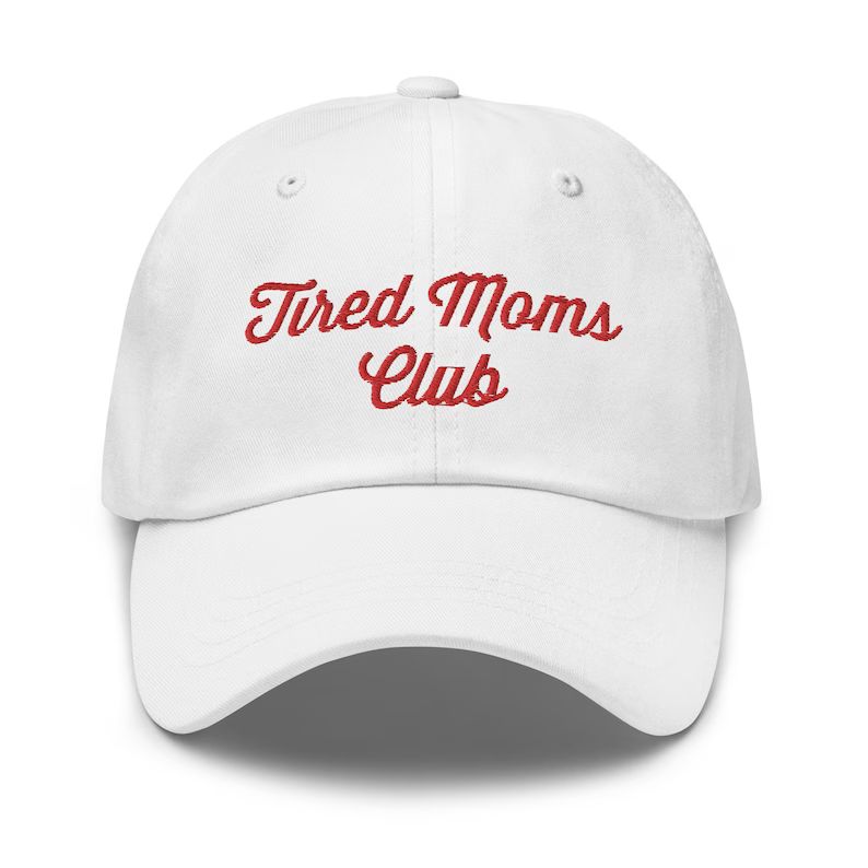 Tired Moms Club, Dad Hat Aesthetic, Cute Hat, Mothers Day Gift, Birthday Gift for Wife, Gift for ... | Etsy (US)