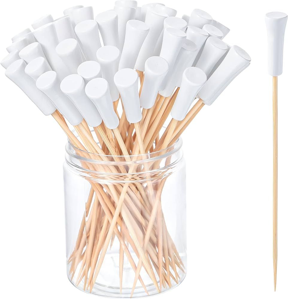 200 Pieces 5.91 Inch Golf Tee Toothpicks for Appetizers Golf Themed Tee Skewers Disposable Bamboo... | Amazon (US)