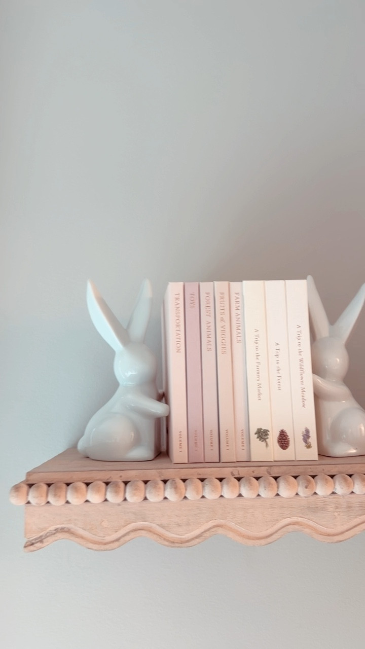 Nursery decor 
Nursery shelves 
Baby books 

#LTKBaby #LTKVideo #LTKHome