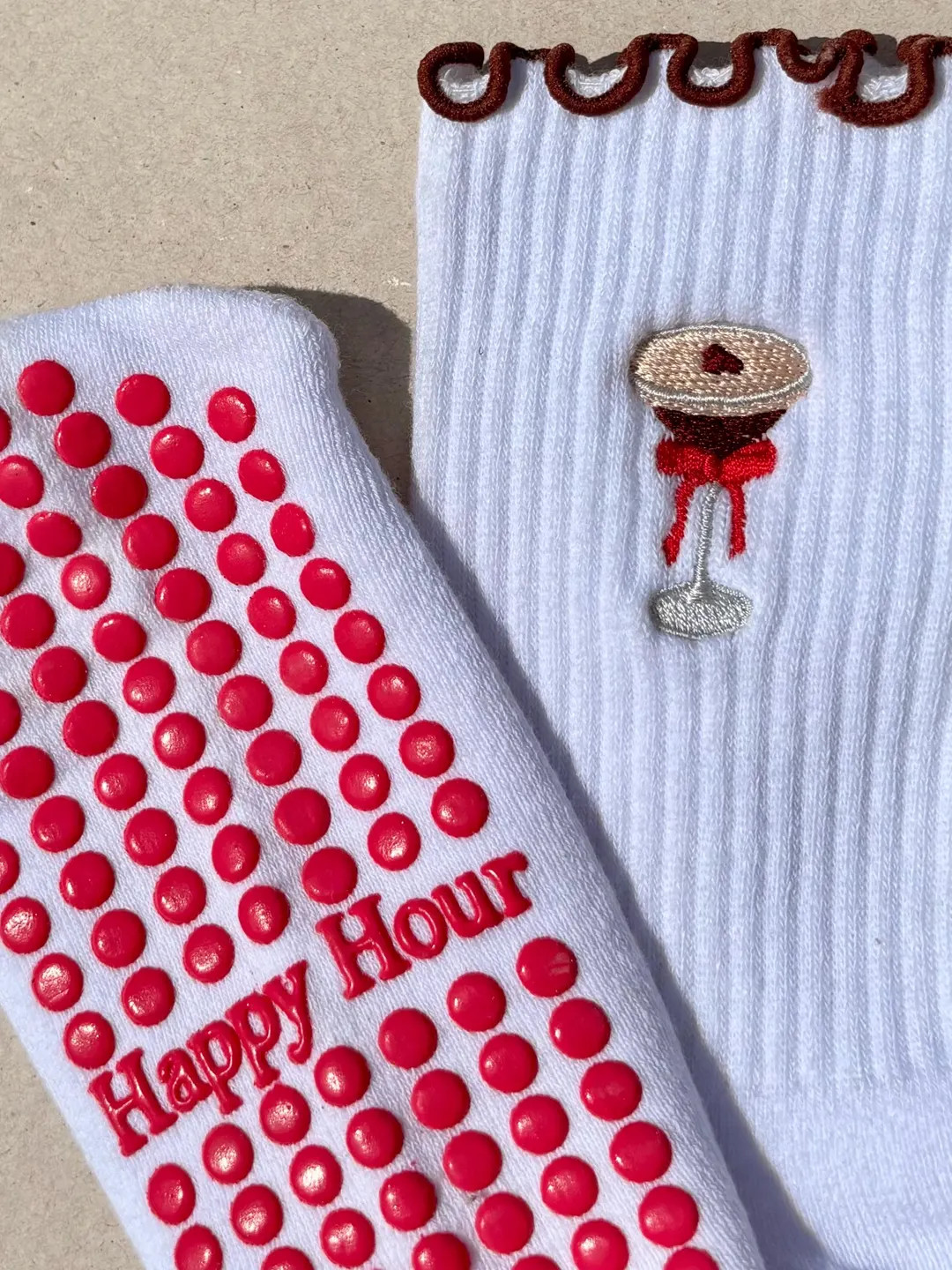 Espresso Martini Pilates Grip Socks: Non-slip Yoga Socks - Etsy | Etsy (Global)