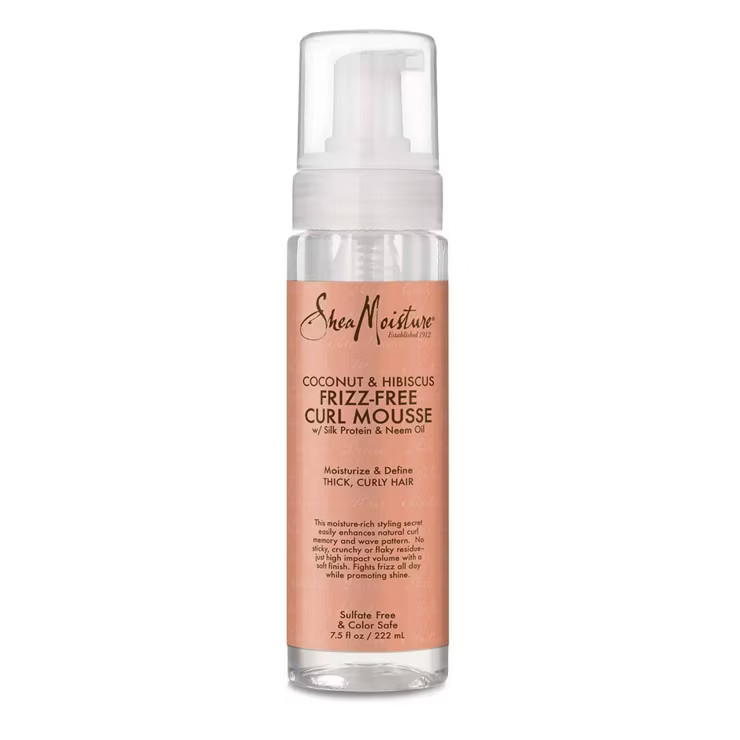 SheaMoisture Curl Mousse for Frizz Control Coconut and Hibiscus - 7.5 fl oz | Target