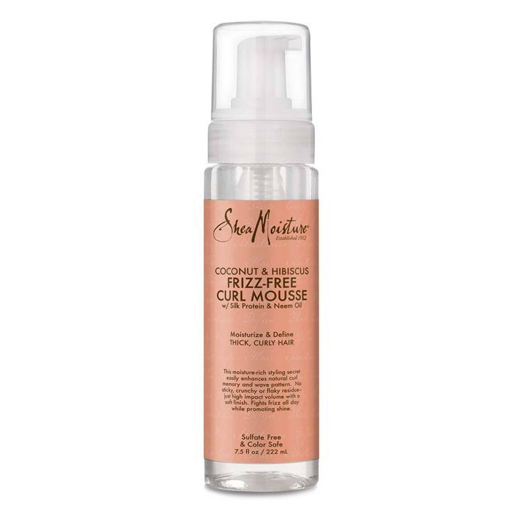 SheaMoisture Curl Mousse for Frizz Control Coconut and Hibiscus - 7.5 fl oz | Target