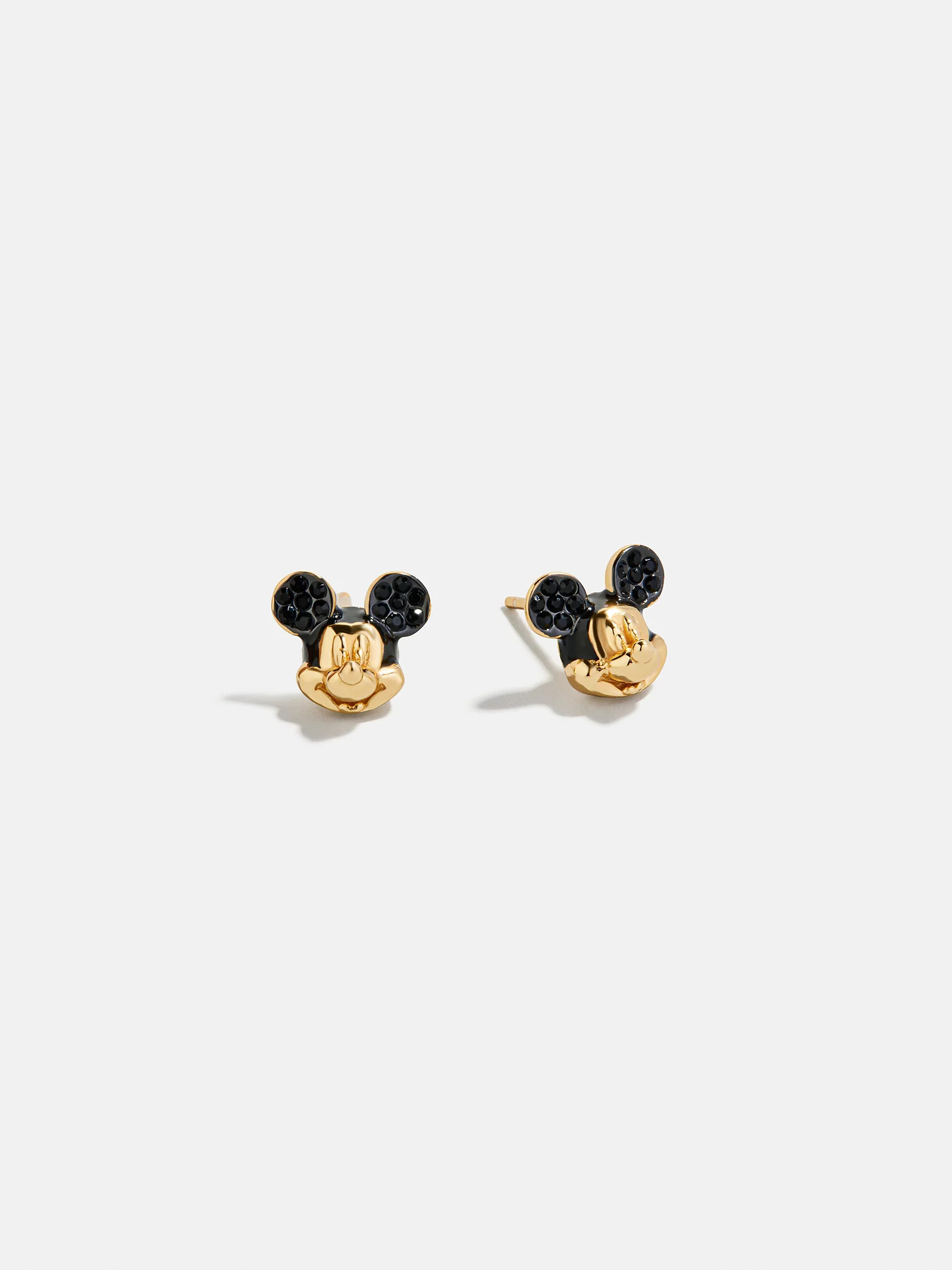 Disney Mickey Mouse 18K Gold Plated Sterling Silver Crystal Studs - Mickey Mouse | BaubleBar