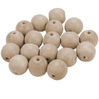 1" Round Wood Beads by ArtMinds™ | Michaels Stores
