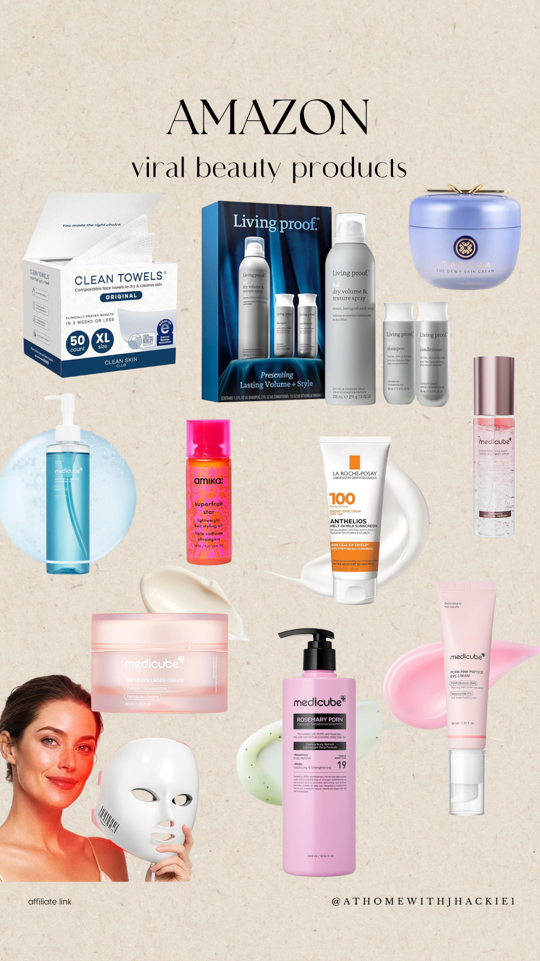 Amazon beauty favorites, viral beauty products, Amazon skincare finds, Clean Skin Club towels, Medicube skincare, Tatcha Dewy Skin Cream, Living Proof hair products, Amika hair care, red light therapy mask, Korean skincare Amazon, anti-aging skincare, hydrating face cream, collagen skincare, PDRN skincare, beauty tools Amazon, SPF skincare products, glass skin routine, hair volume products, skincare routine essentials, Prime Day beauty deals

#LTKSaleAlert #LTKBeauty