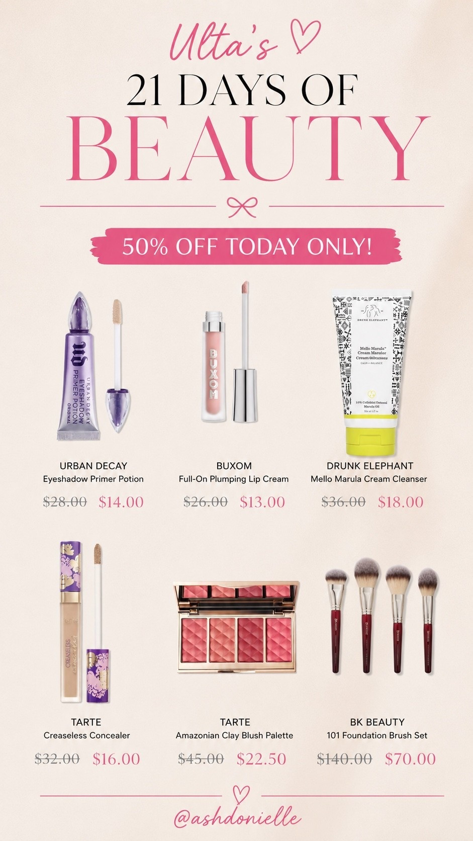 Ultas 21 days of beauty! @ULTA Beauty

#LTKselfcare #LTKSaleAlert #LTKBeauty