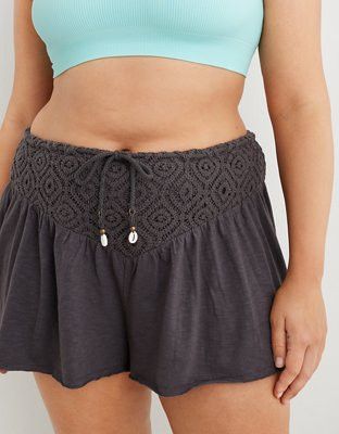 Aerie Flirty Crochet Short | Aerie