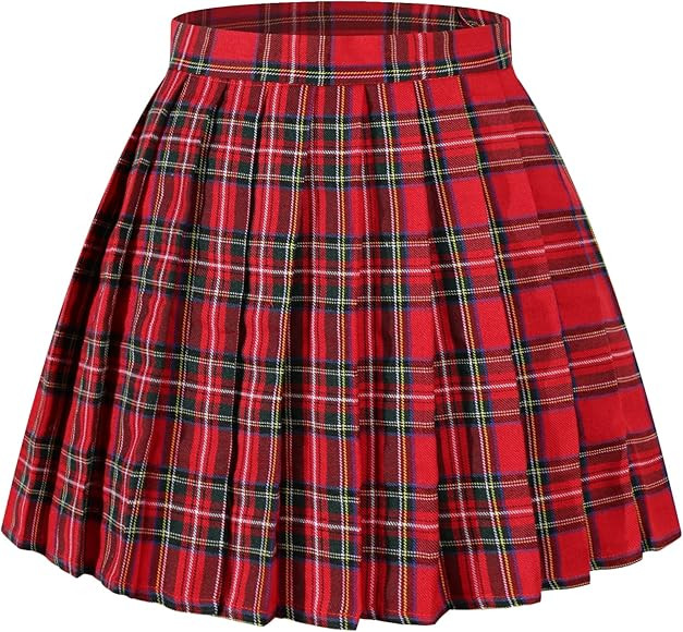 Beautifulfashionlife Women's Japan high Waisted Pleated Cosplay Costumes Skirts | Amazon (US)