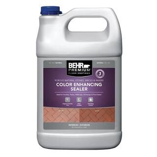 BEHR PREMIUM 1 gal. Color Enhancing Penetrating Clear Concrete Sealer 98201 - The Home Depot | The Home Depot