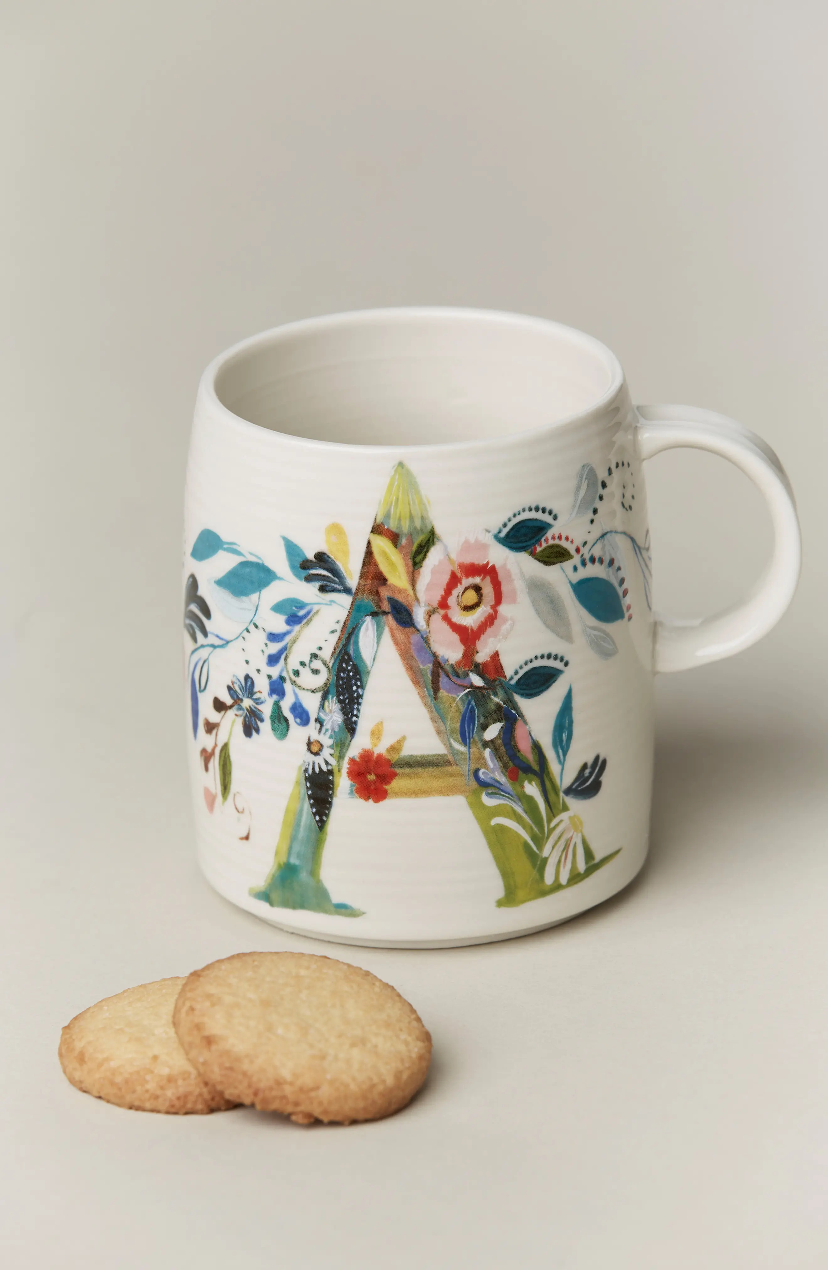 Anthropologie Petal Palette Monogram Mug | Nordstrom