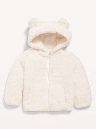 Sherpa Critter Zip-Front Hooded Jacket for Baby | Old Navy (US)