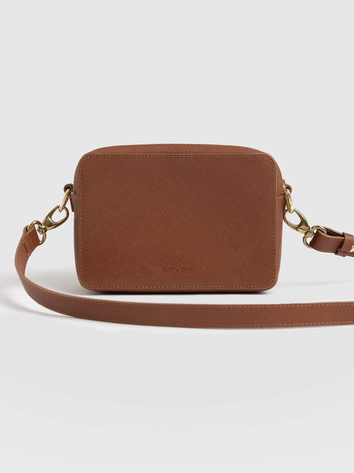 Saffiano Handbag - Brown | Saint + Sofia (Global)