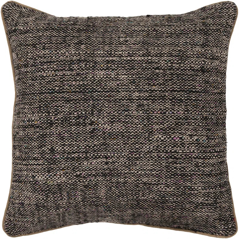 Khalil Textured Contemporary Silk Throw Pillow | Wayfair North America