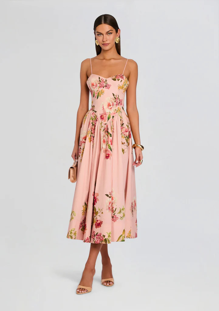 Ayla Corseted Midi Dress | Retrofete