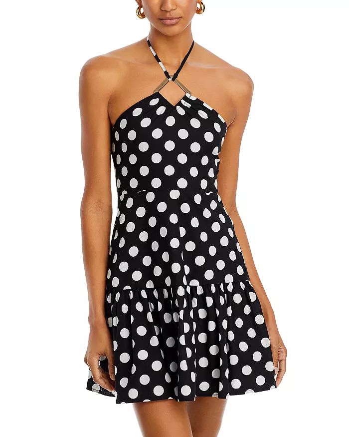 Polka Dot Halter Mini Dress - 100% Exclusive | Bloomingdale's (US)