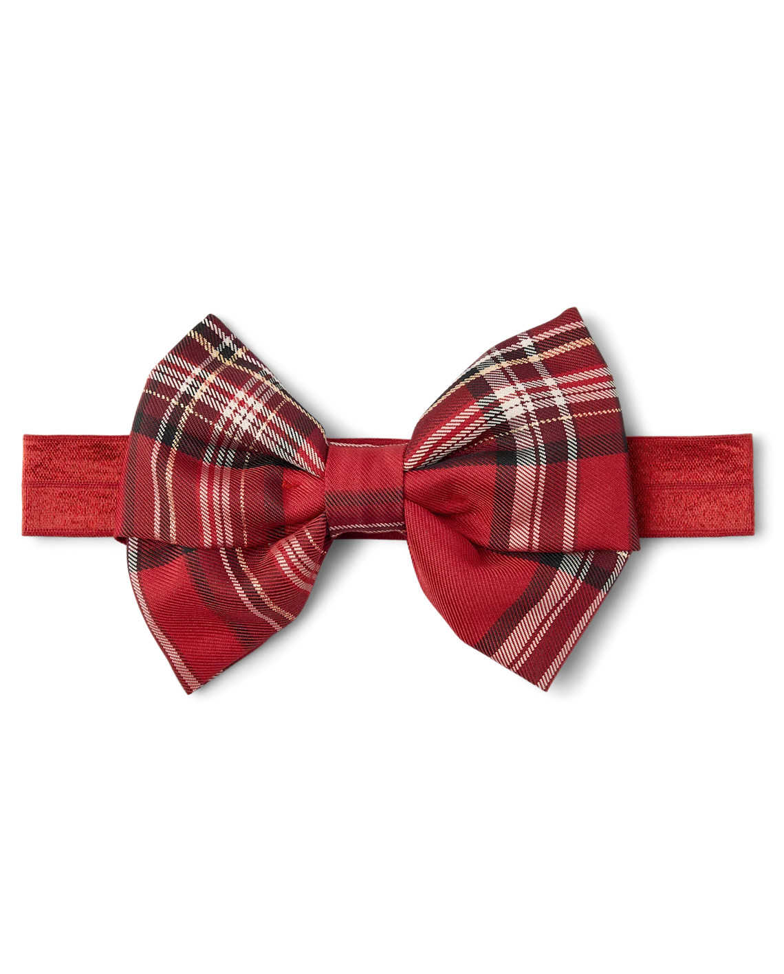 Baby And Toddler Girls Plaid Satin Bow Headwrap - red | The Children's Place