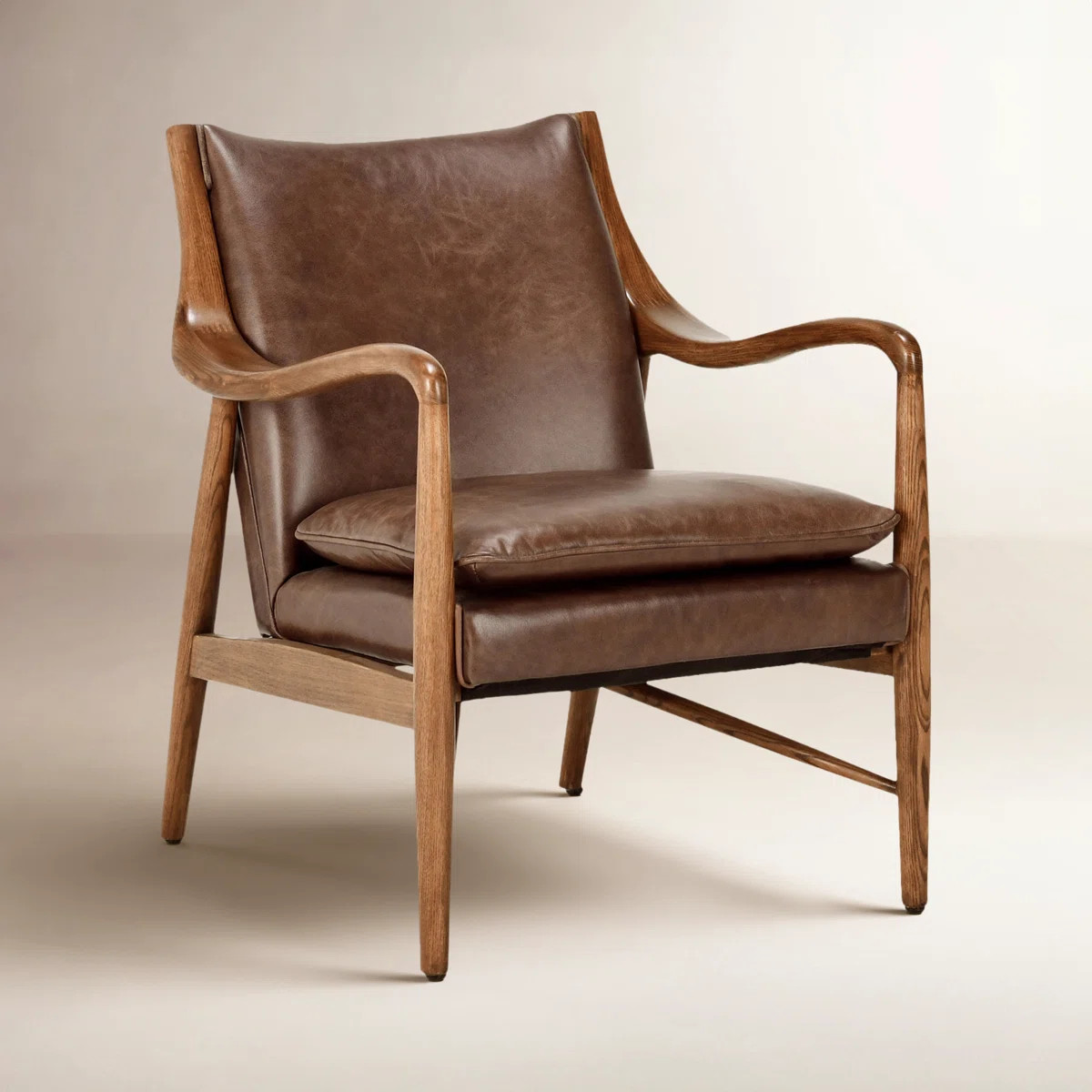 Kiannah Genuine Leather Accent Chair | Wayfair North America