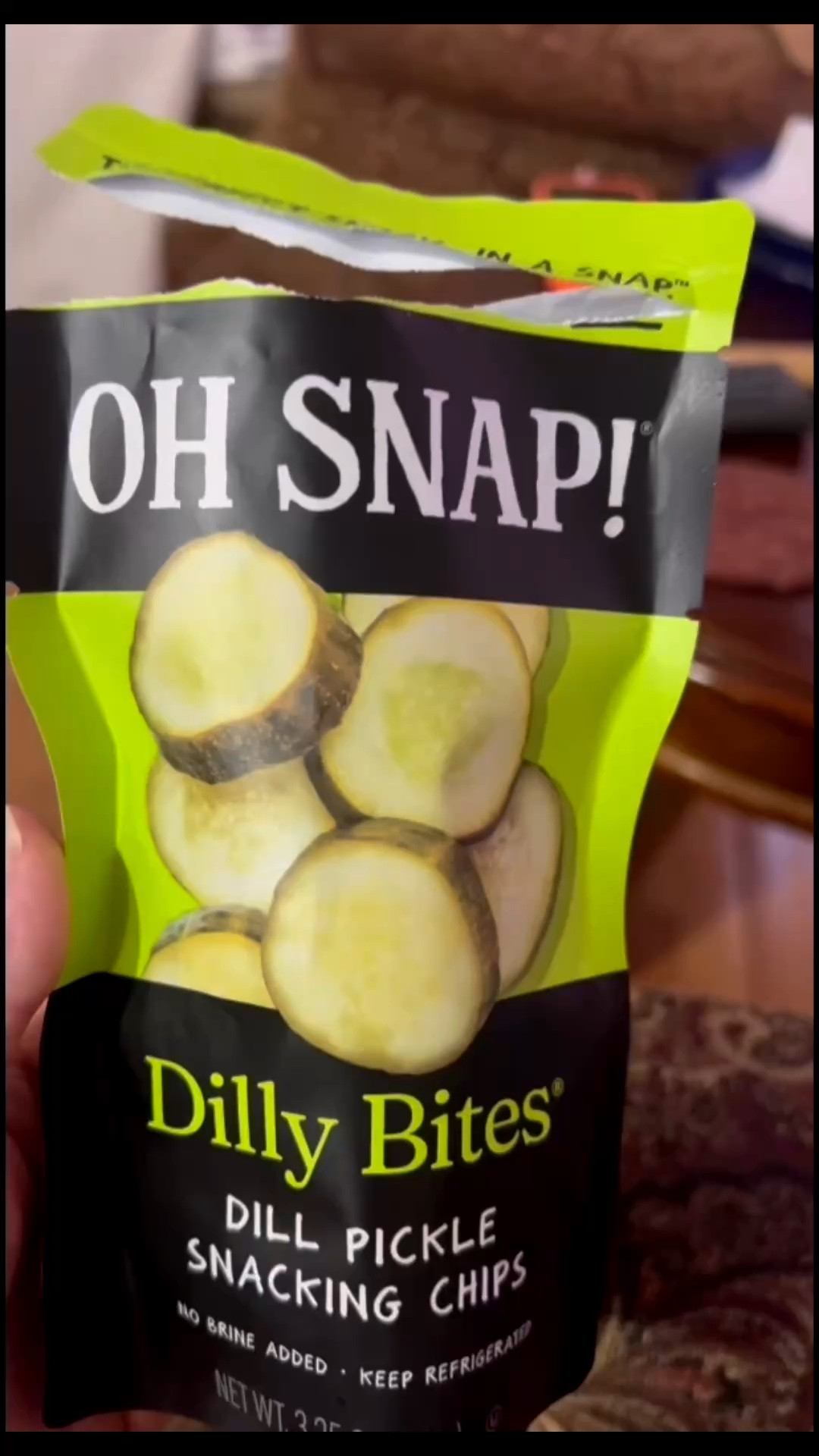 These Oh Snap Dilly Bites Dill Pickle Snacking Chips are so delicious 🤤 As a pickle 🥒 lover these are some of my top favorite pickles now.

#LTKdayinmylife #LTKfoodie #LTKvlog