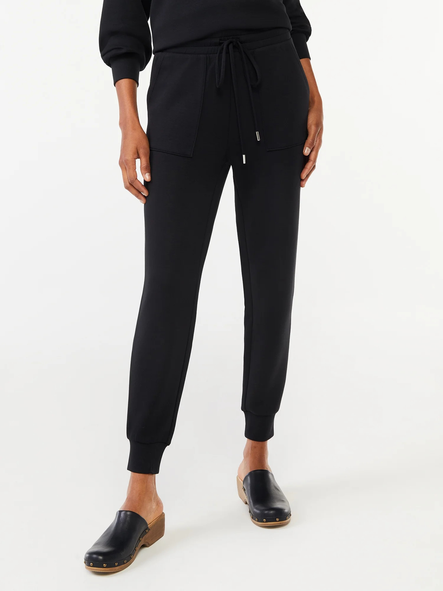 Scoop Women's Scuba Knit Pants with Pockets - Walmart.com | Walmart (US)