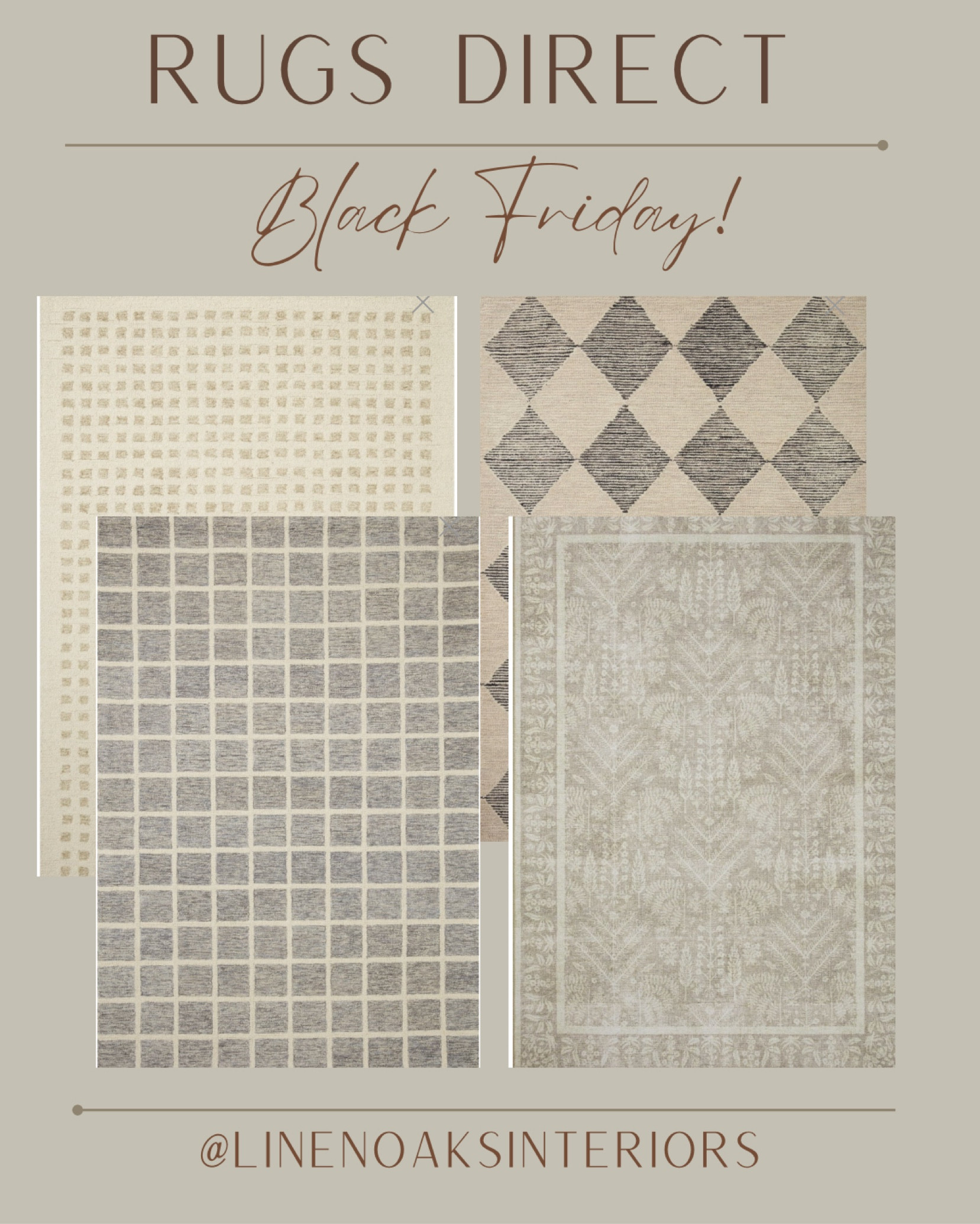 Rugs direct Black Friday!!
Use code “LINENOAKS20” for 20% off of your order!! 🤎
area rugs, rugs, wool rug, rug sale, neutral rugs, runners, Loloi rugs, loloi Polly 

#LTKCyberWeek #LTKsalealert #LTKhome