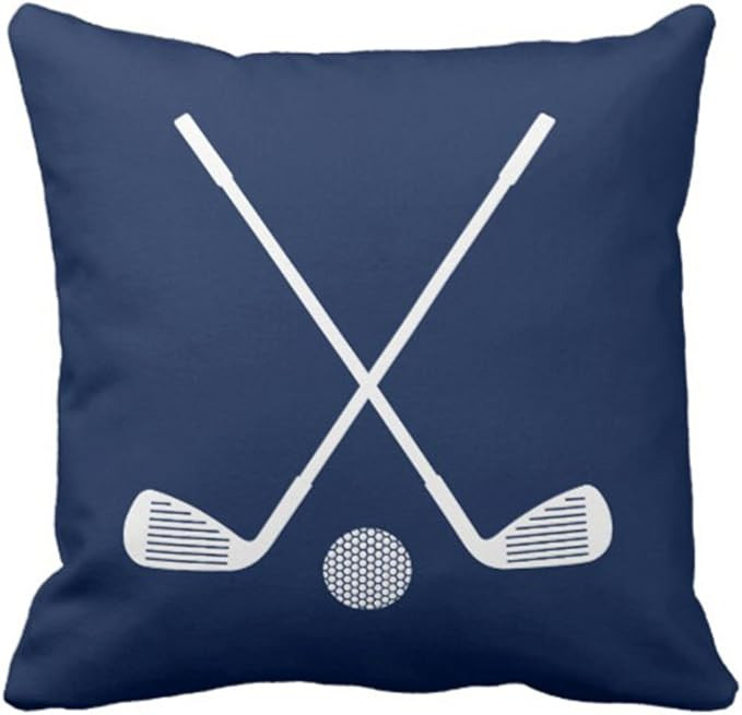 Emvency Throw Pillow Cover Boys Golf Sports in Navy Blue and Room Decorative Pillow Case Home Dec... | Amazon (US)
