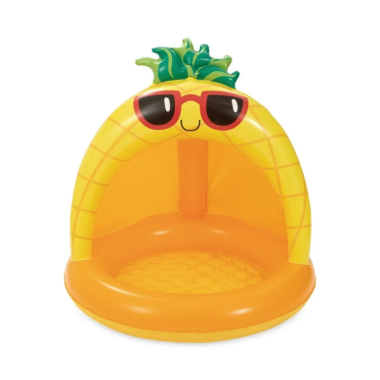 Play Day Inflatable Pineapple Shade Pool, Orange, Ages 1-3, Unisex | Walmart (US)