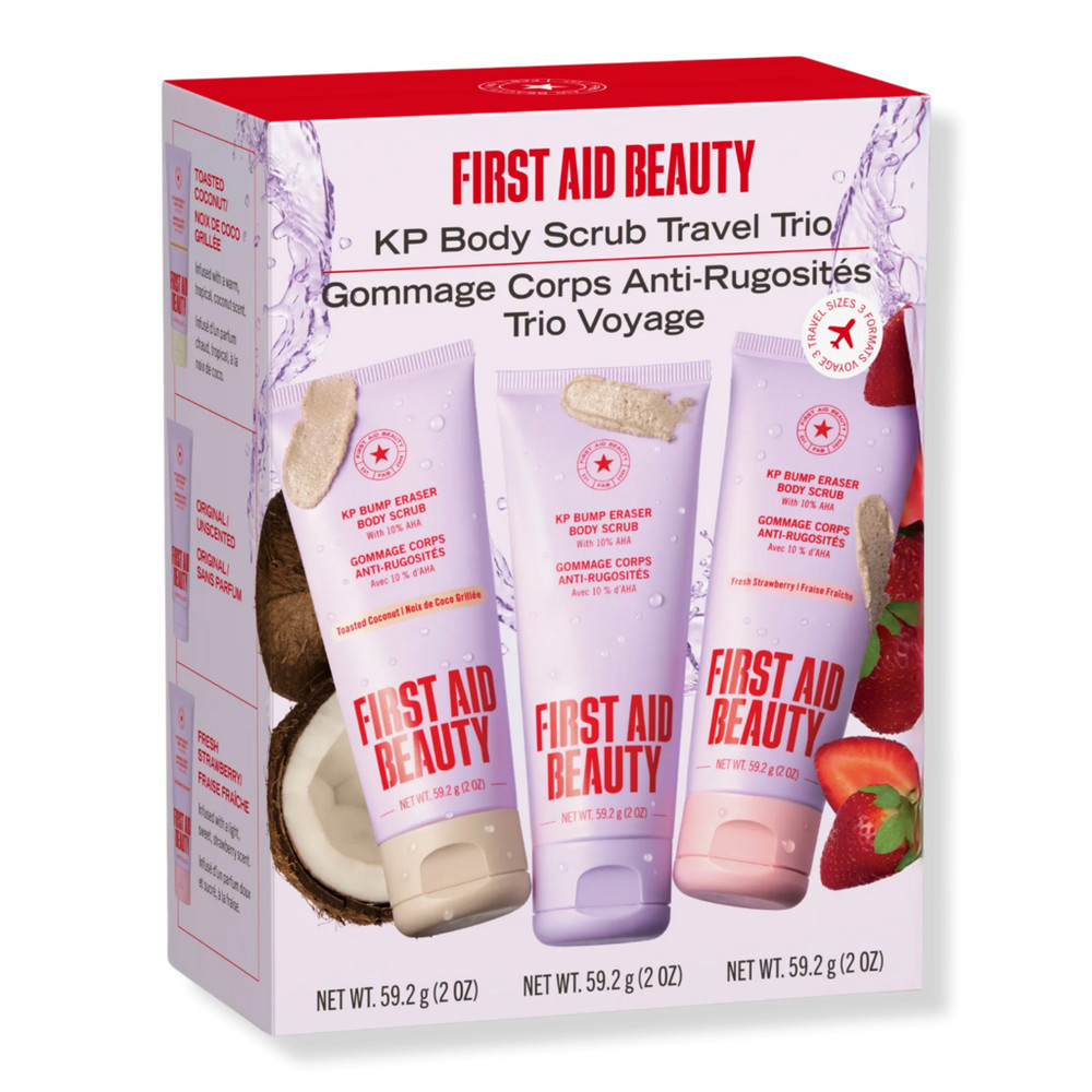 First Aid Beauty KP Body Scrub Discovery Travel Trio | Ulta