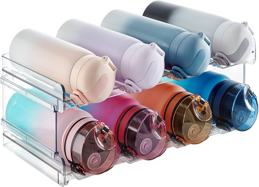 Amazon.com: Lifewit Stackable Water Bottle Organizer/Holder for Cabinet Fridge, Kitchen Pantry Or... | Amazon (US)