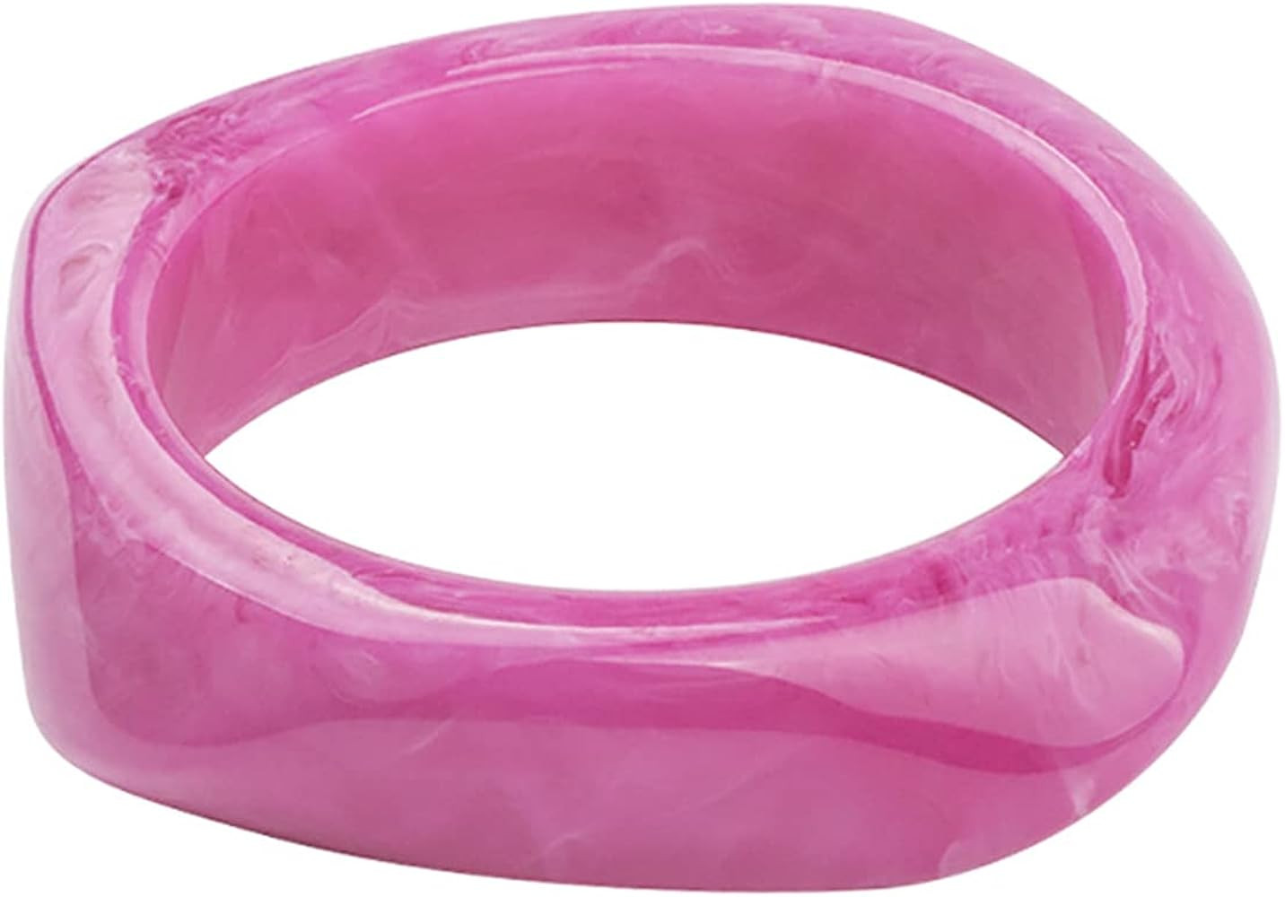 Caiyao Colorful Square Acrylic Resin Bangle Bracelet Wristbands Tortoiseshell Acetate Plate Cuff ... | Amazon (US)