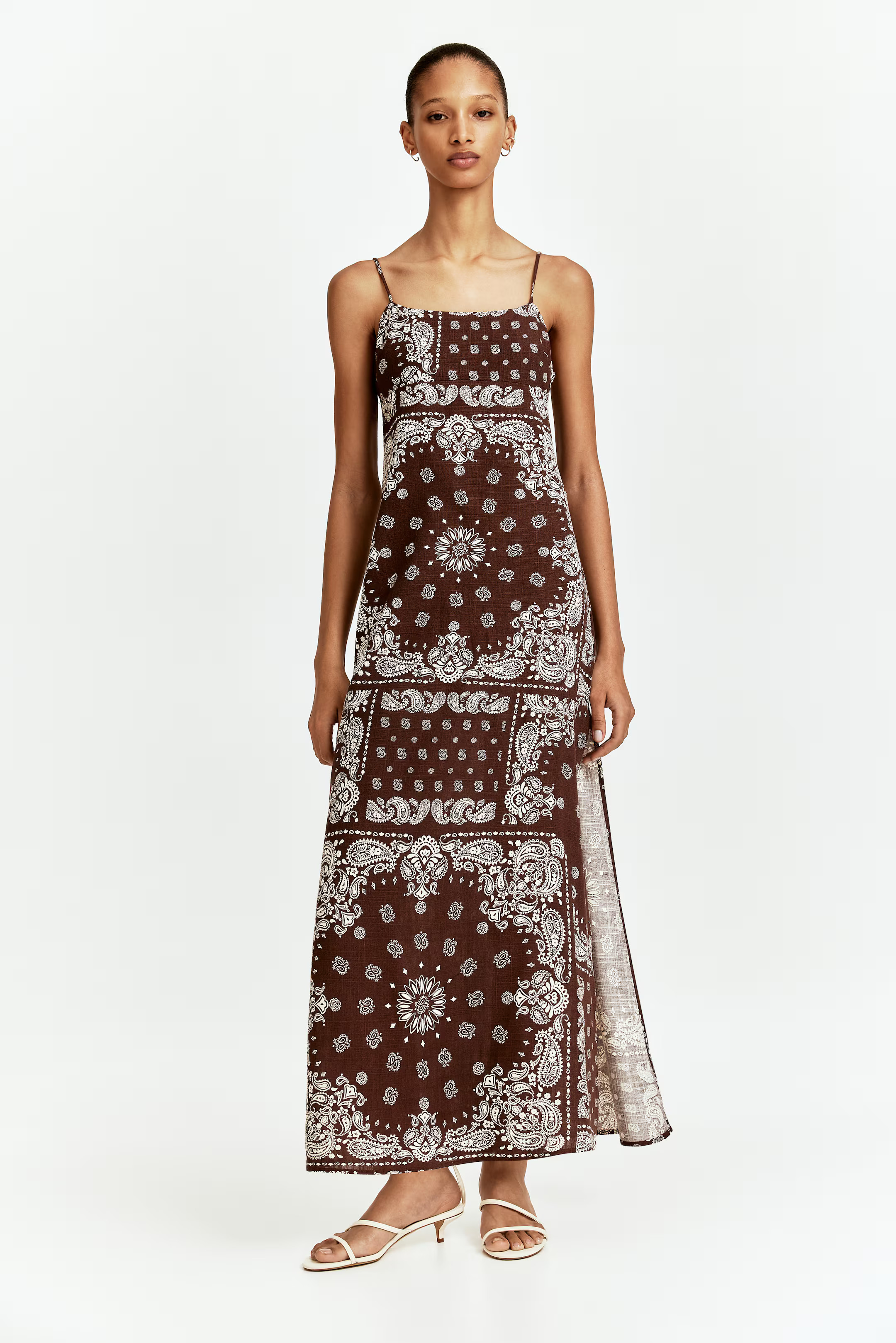 Maxikleid mit Bindedetail | H&M (DE, AT, CH, NL, FI)