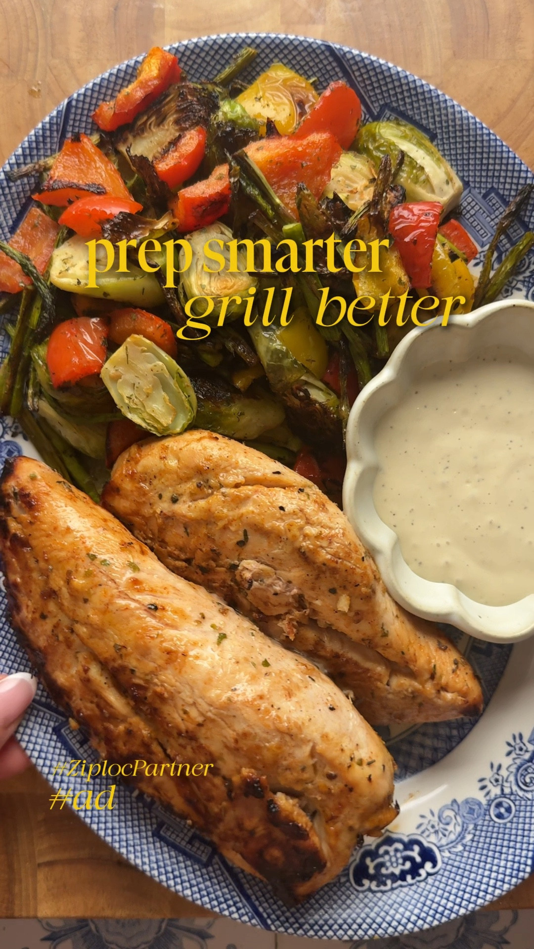 Prep faster. Grill better. 🔥
#ad Prepping veggies in @Ziploc Produce Bags with built-in moisture control vents helps keep them crisp and fresh until I’m ready to grill, no last-minute chopping needed. I’m also using the 1/2-Gallon Bags to marinate chicken, less mess, more flavor. They’re just the right size, with a stand-up bottom that makes filling super easy. Find them now at @Target!  #ad #ZiplocPartner #TargetPartner #ForTheLoveOfFood #Target @Shop.LTK #liketkit

The Best Chicken Marinade:
1/4 cup olive oil
3 tbsp lemon juice
2 tsp Dijon mustard
1 tbsp honey or maple syrup
3 cloves garlic, minced
1/2 tsp smoked paprika
1/2 tsp onion powder
1/2 tsp kosher salt
1/4 tsp black pepper

For the veggies: I remove them from the Ziploc Produce Bag, toss with olive oil and my homemade ranch seasoning, then grill. Serve with a drizzle of my High-protein Caesar dressing for extra flavor. 


#LTKSeasonal #LTKHome #LTKFindsUnder100