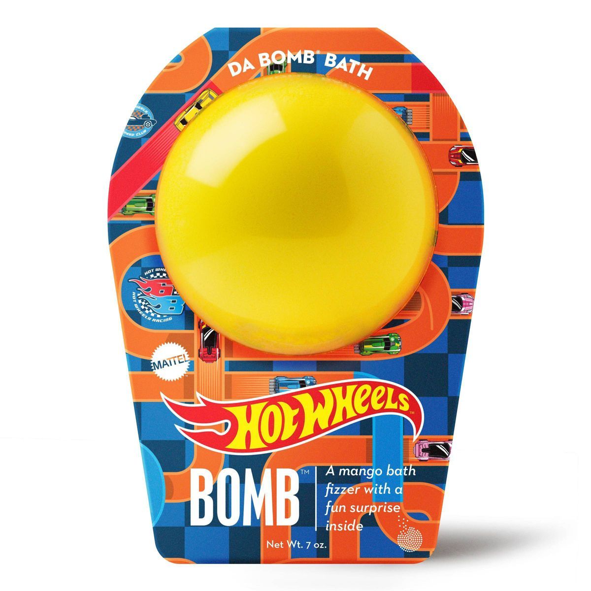 Da Bomb Bath Fizzers Hot Wheels Yellow Bath Bomb - 7oz | Target