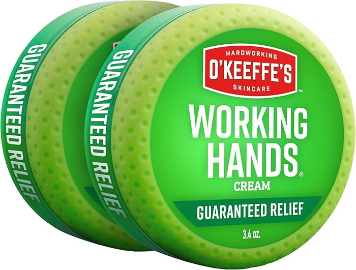 O'Keeffe's Working Hands Hand Cream for Extreme Dryness - 3.4 oz Jar (2 Pack) - Repairing Skincar... | Amazon (US)