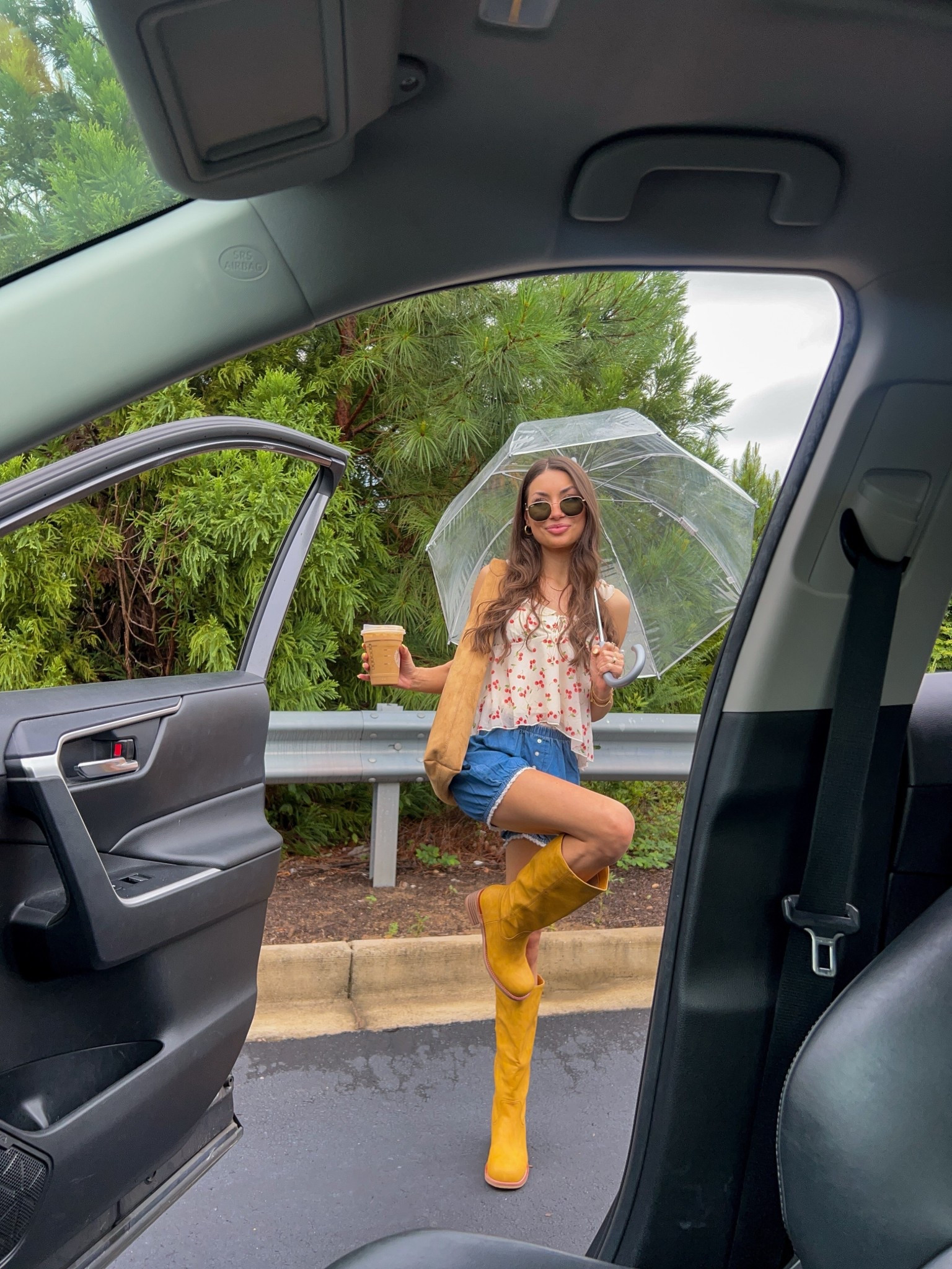 Rainy summer days
Pinterest inspo, Pinterest aesthetic, dopamine dressing, easy outfits, Gap tote, slouchy oversized tote, Frye boots, Pinterest outfit, cherry top, cherry outfit
#fashioninspo #fryeboots #summerootd #gaptote #pinterestoutfit #rainyday #dopaminedressing #cherrytop #frye #slouchybag #oversizedtote 

#LTKSaleAlert #LTKSeasonal #LTKFindsUnder100