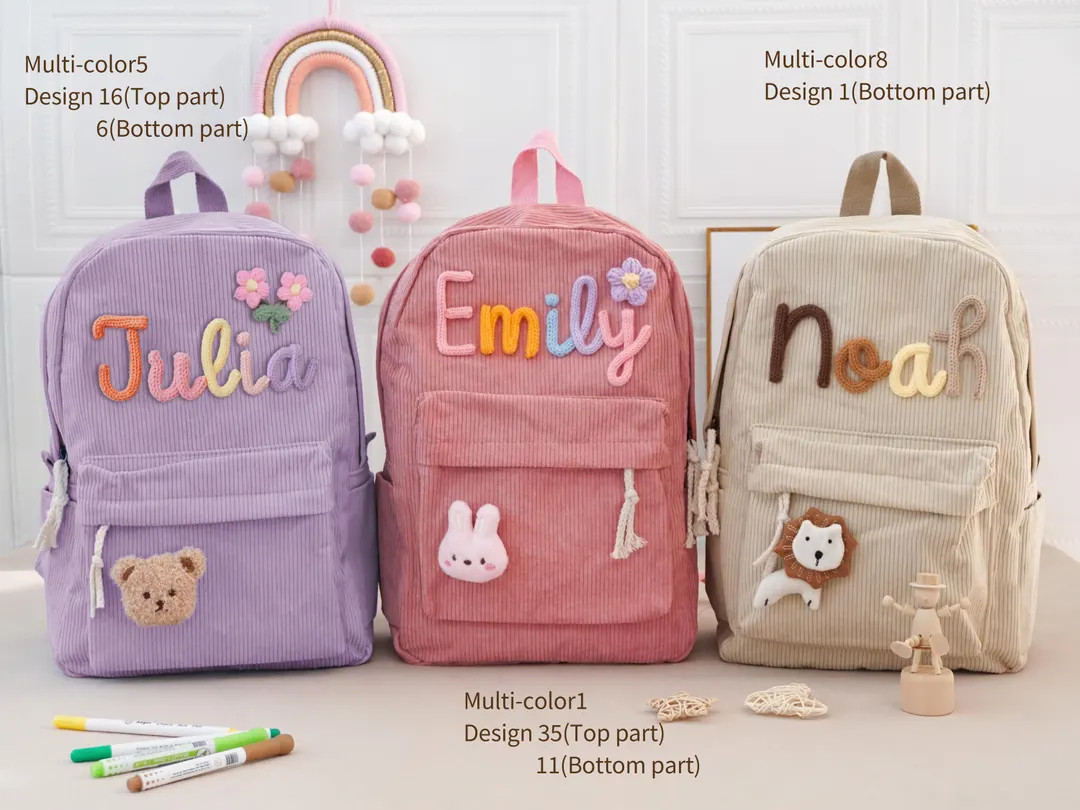 Personalized Kid Backpack, School Bag, Custom Toddler Backpack, Back to School, Kids Backpack, Ki... | Etsy (US)