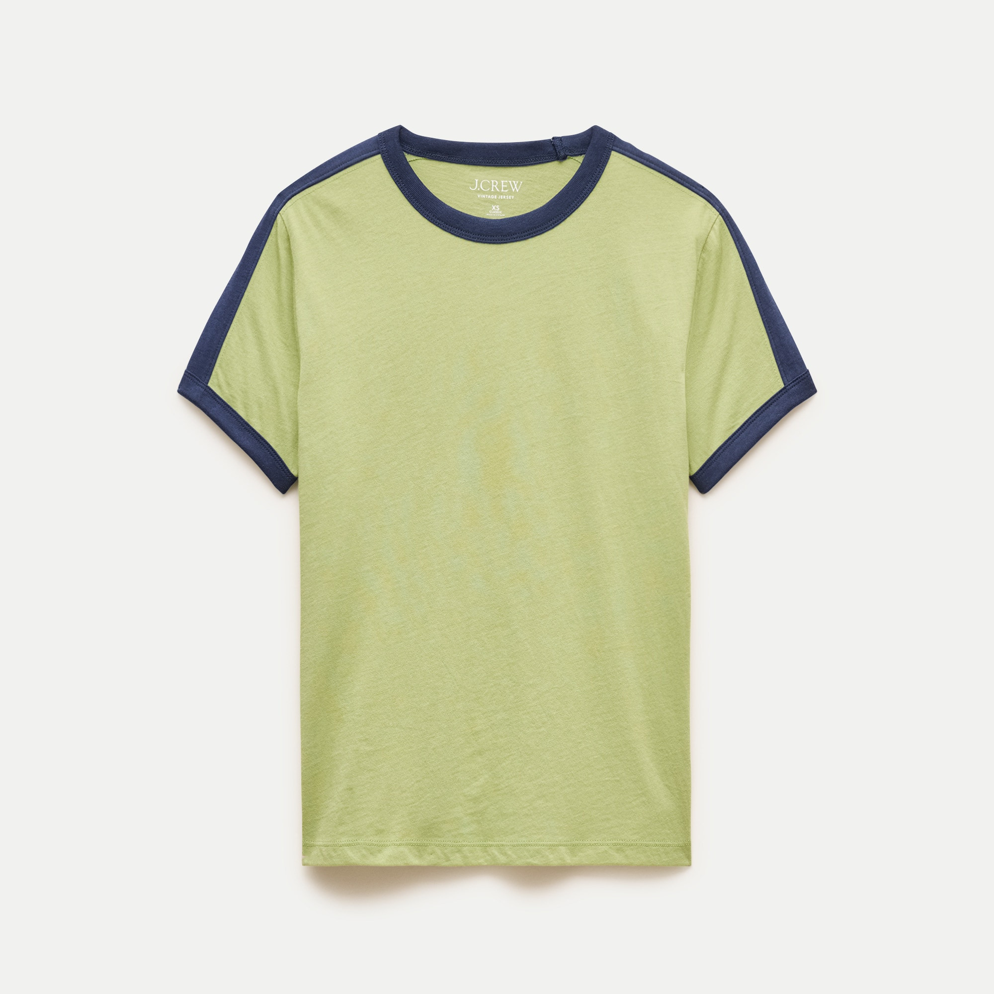 Vintage jersey relaxed contrast T-shirt | J. Crew US