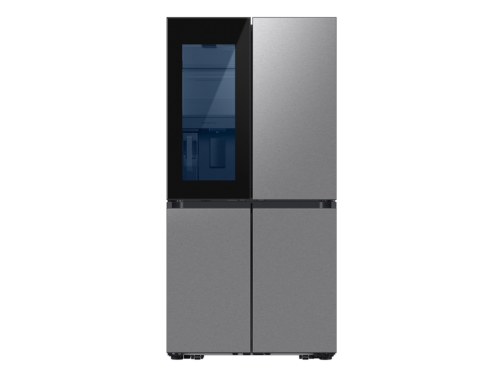 Bespoke 29 cu. ft. 4-Door Flex™ Refrigerator with Beverage Zone™ & Auto Open Door in Stainles... | Samsung