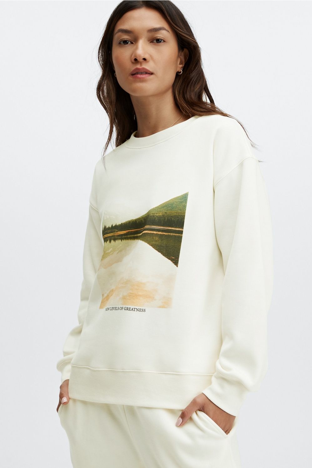 Eco Go-To Crewneck Sweatshirt | Fabletics - North America