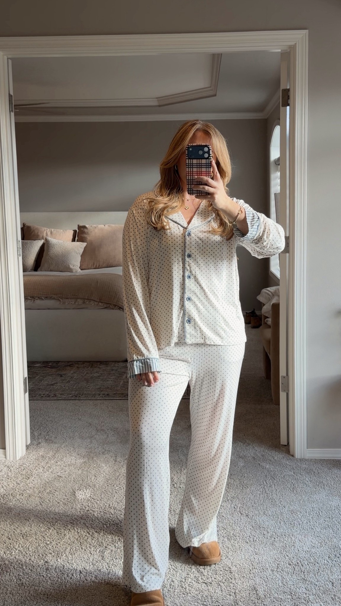 The cutest pajama sets on sale! I’m wearing a size large! Use code BESTEVER to save 25%! Comes in super cute prints and matching ones for the littles! 🩵☁️🪞✨

#LTKmomlife #LTKKids