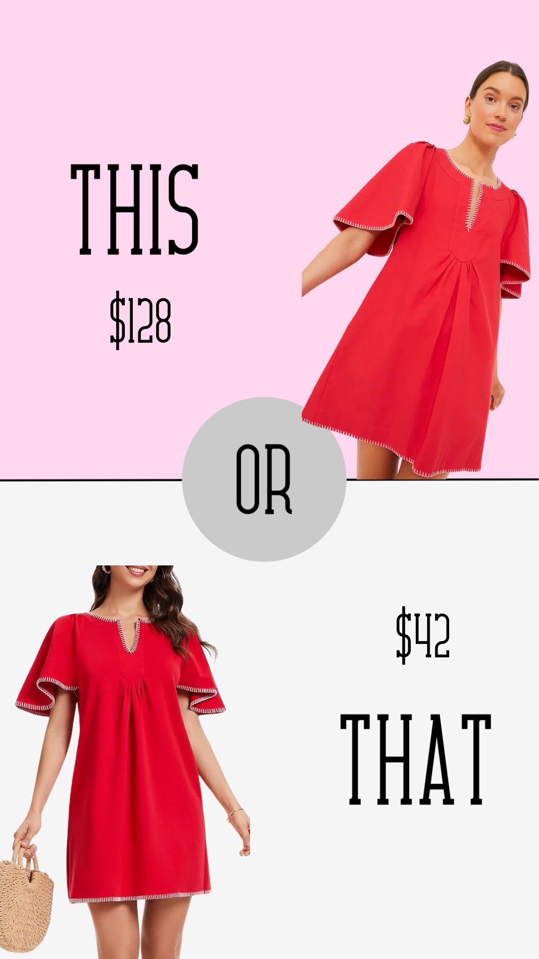 This Tuckernuck red dress immediately caught my attention. It’s fun and flowy and versatile, which is always a must for me. 

I just couldn’t bite the bullet though knowing the same version is on Amazon for a fraction of the price. 

Would be so cute with espadrilles or sandals for the Fourth of July! (And if red isn’t your color, it comes in more than 10 other colors on Amazon.) 