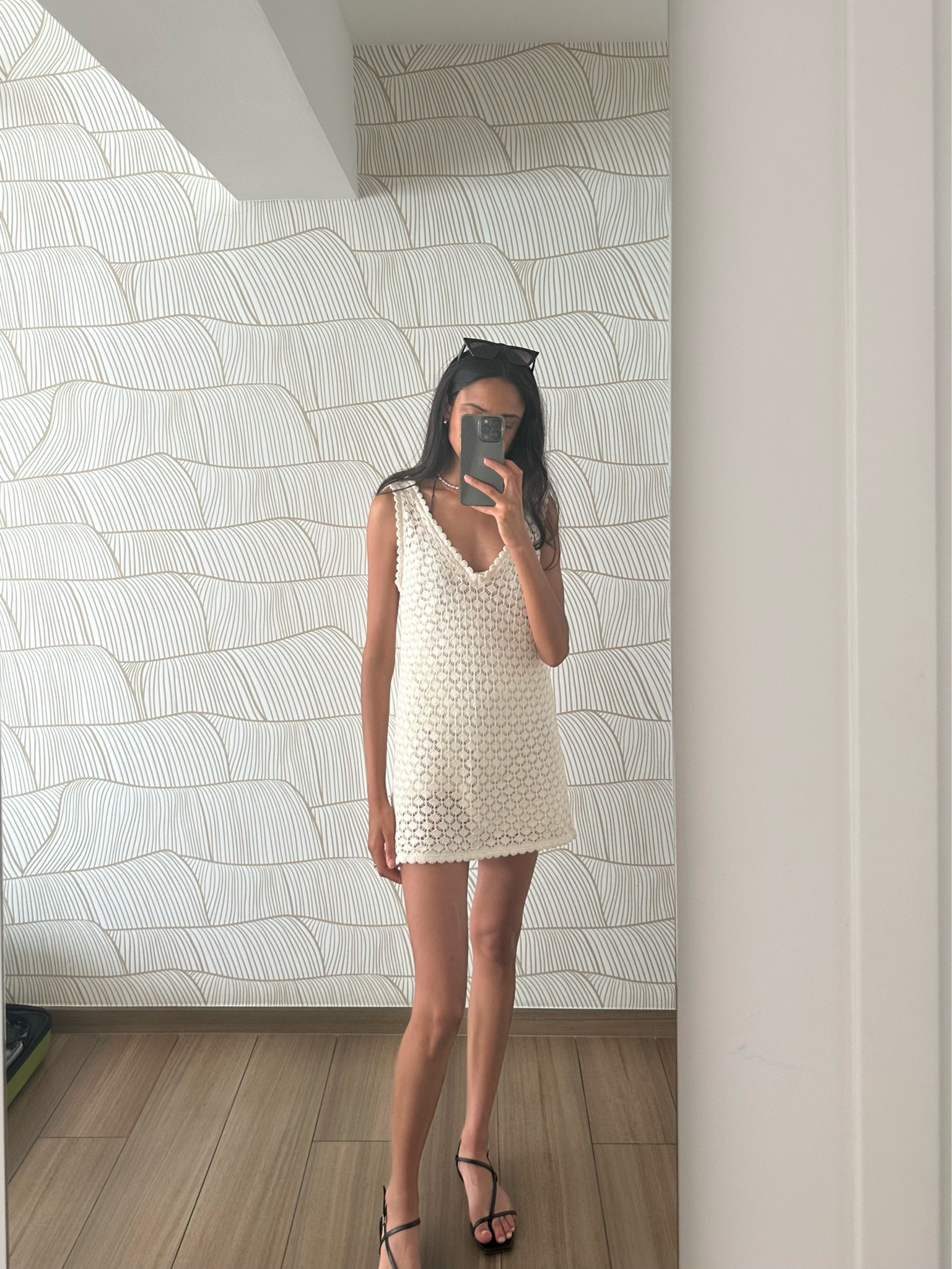 white christmas dresses Zara Rose Crochet Mini Dress main image 0