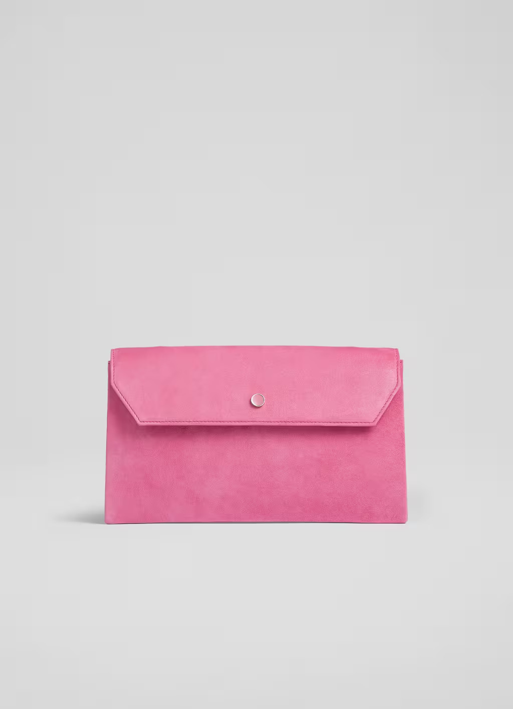 Dora Pink Suede Envelope Clutch | L.K. Bennett (UK)