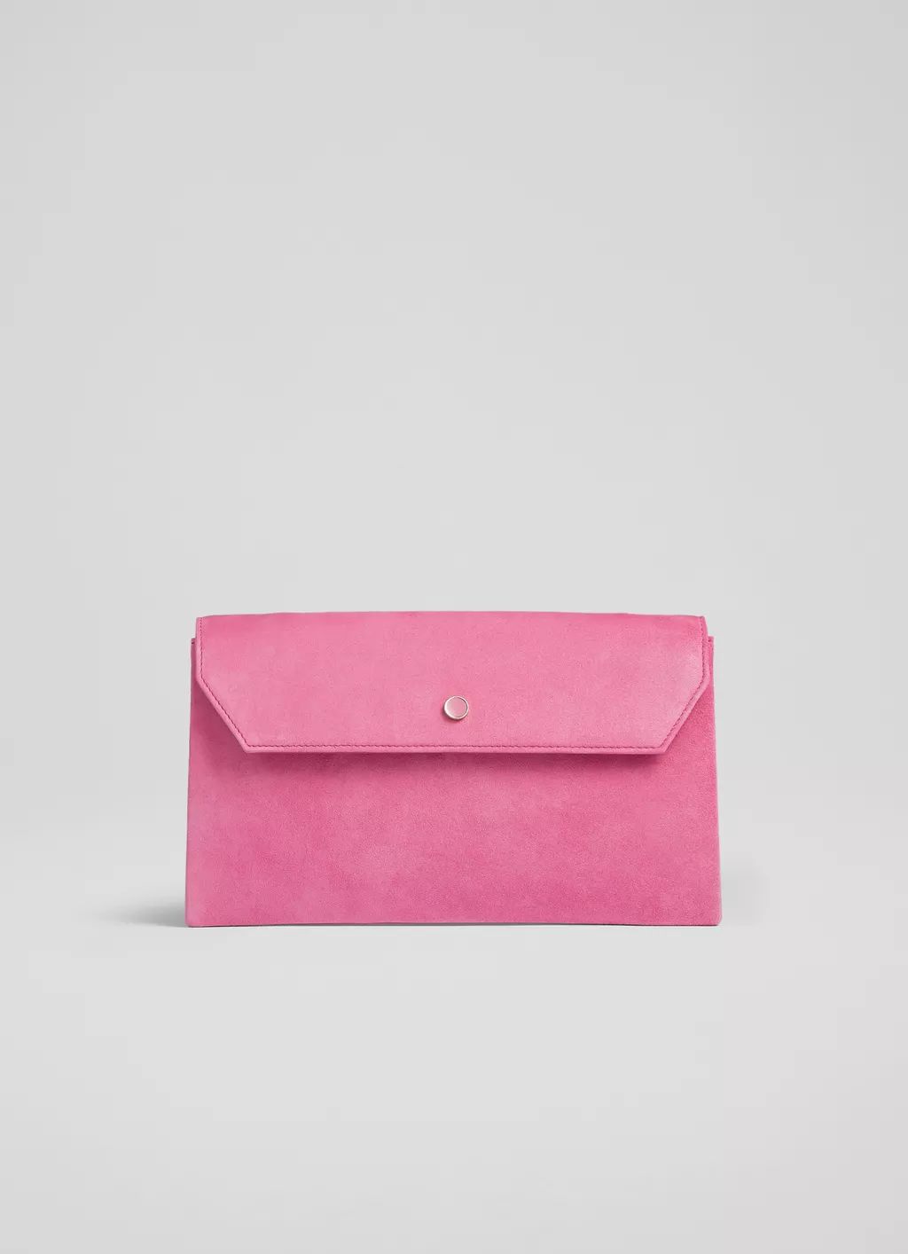 Dora Pink Suede Envelope Clutch | L.K. Bennett (UK)