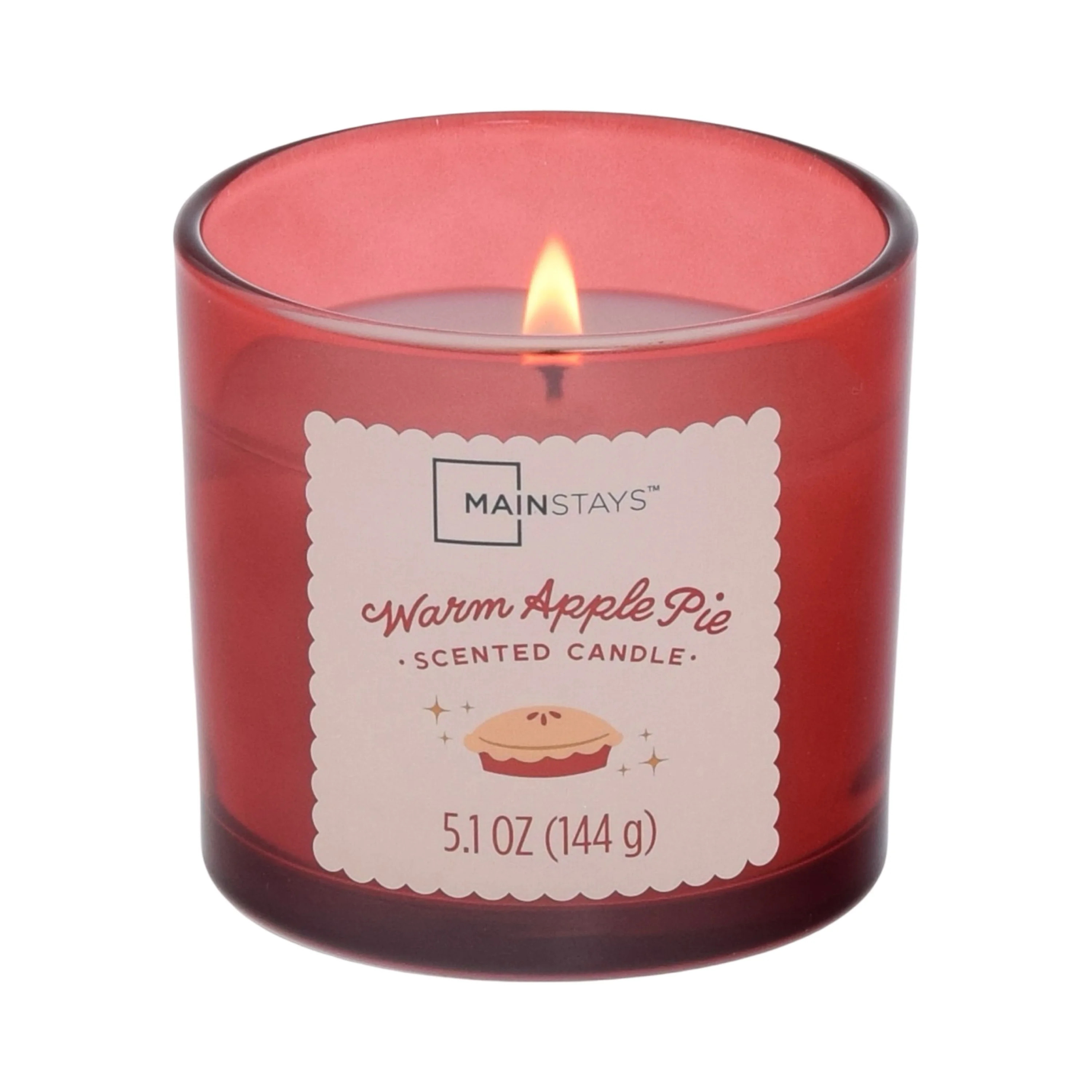 Mainstays 1-Wick Oven Scene Scented Jar Candle, Warm Apple Pie, 5.1oz. | Walmart (US)