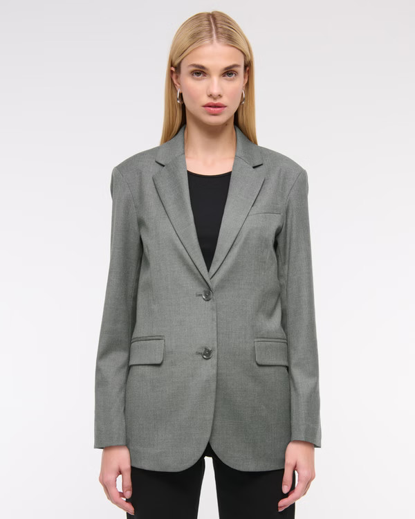 Relaxed Suiting Blazer | Abercrombie & Fitch (US)