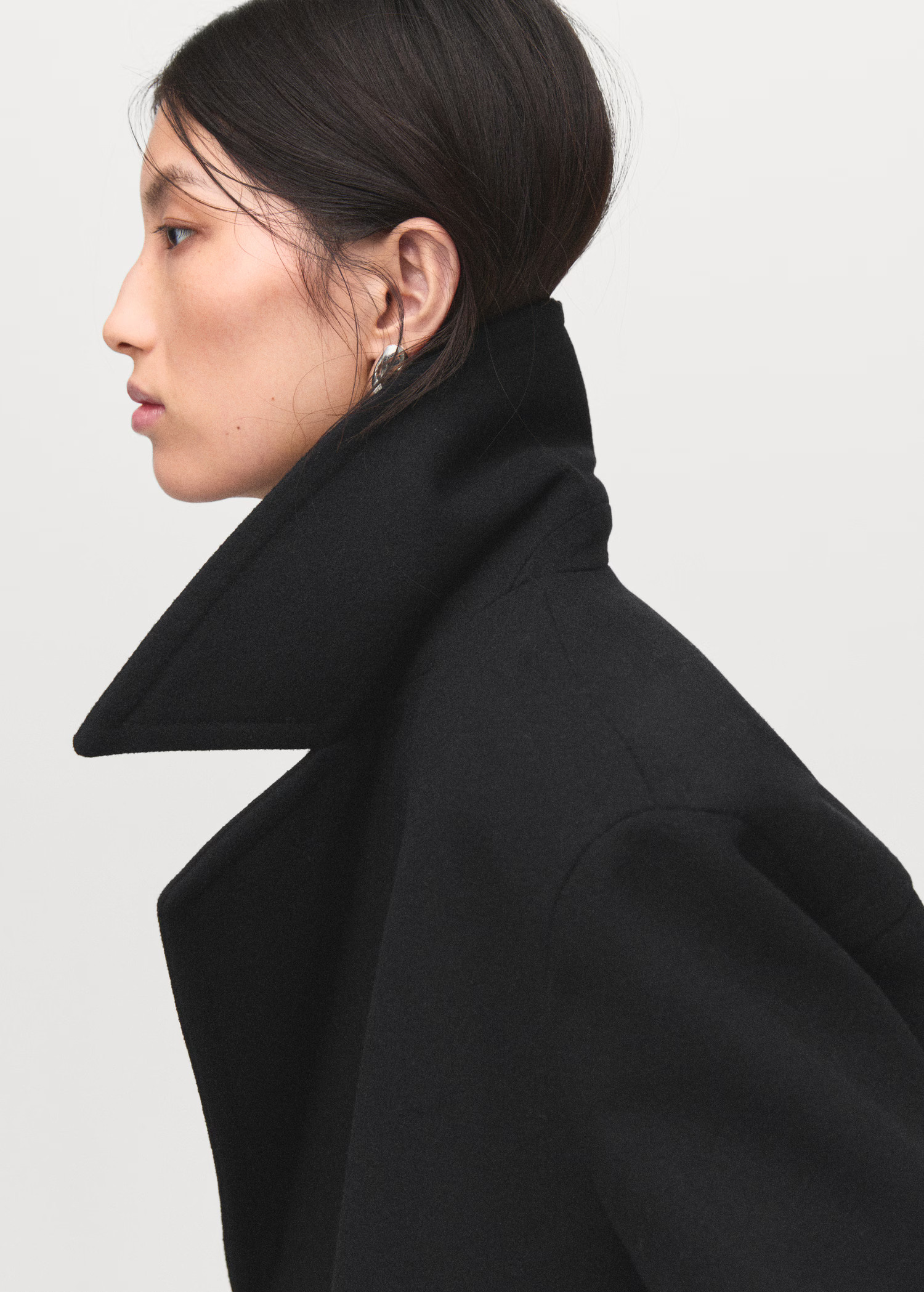 Double-breasted wool-blend coat | Mango (US/MX/AU)