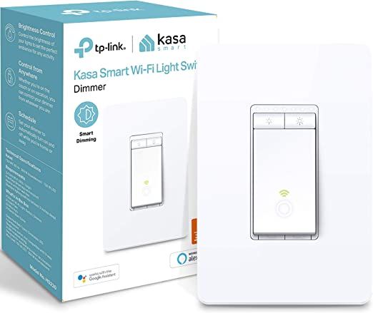 Kasa Smart Dimmer Switch HS220, Single Pole, Needs Neutral Wire, 2.4GHz Wi-Fi Light Switch Works ... | Amazon (US)