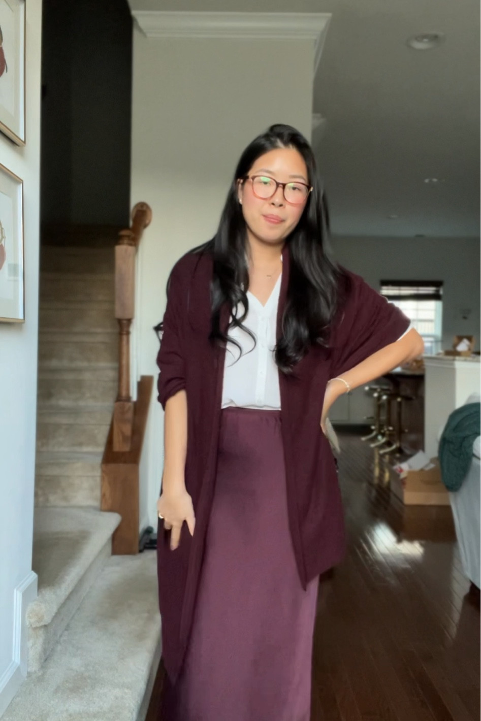 What I wore to mom’s birthday sushi dinner earlier this week!