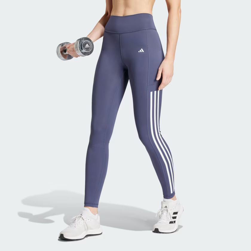 Optime 3-Stripes Full-Length Leggings | adidas (US)